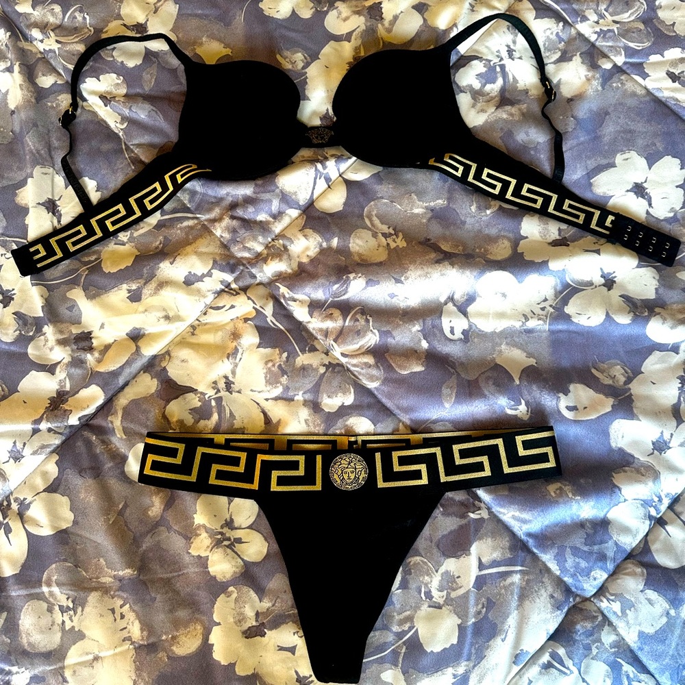 Versace Thong and Bra set